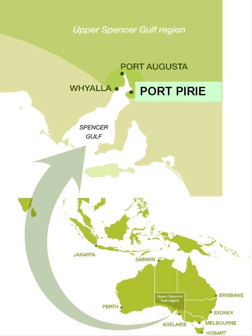 Port Pirie Location Map