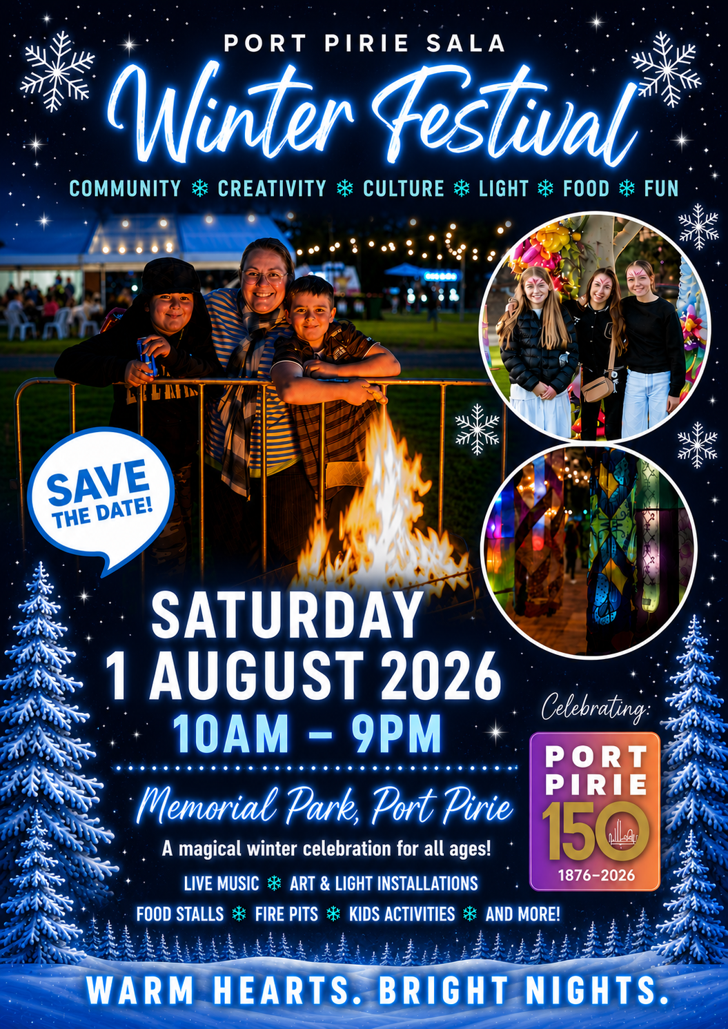 2026 Port Pirie SALA Winter Festival Event Flyer