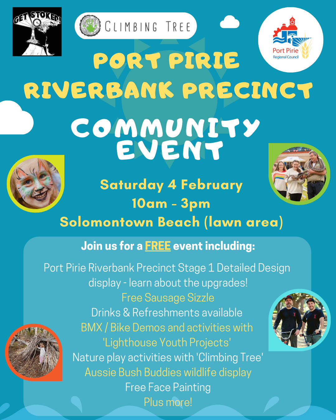 riverbank event flyer