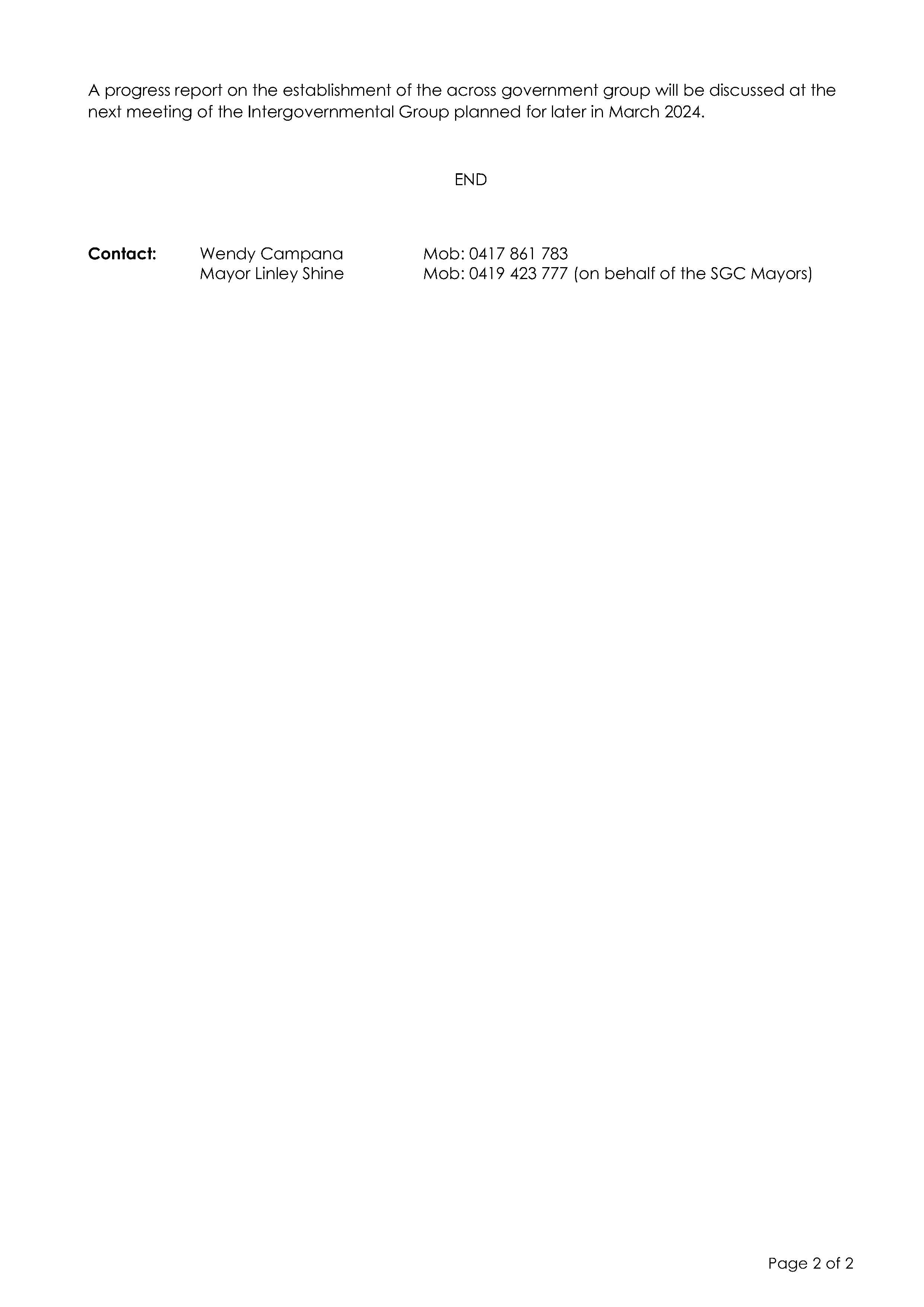 page 2 of media release