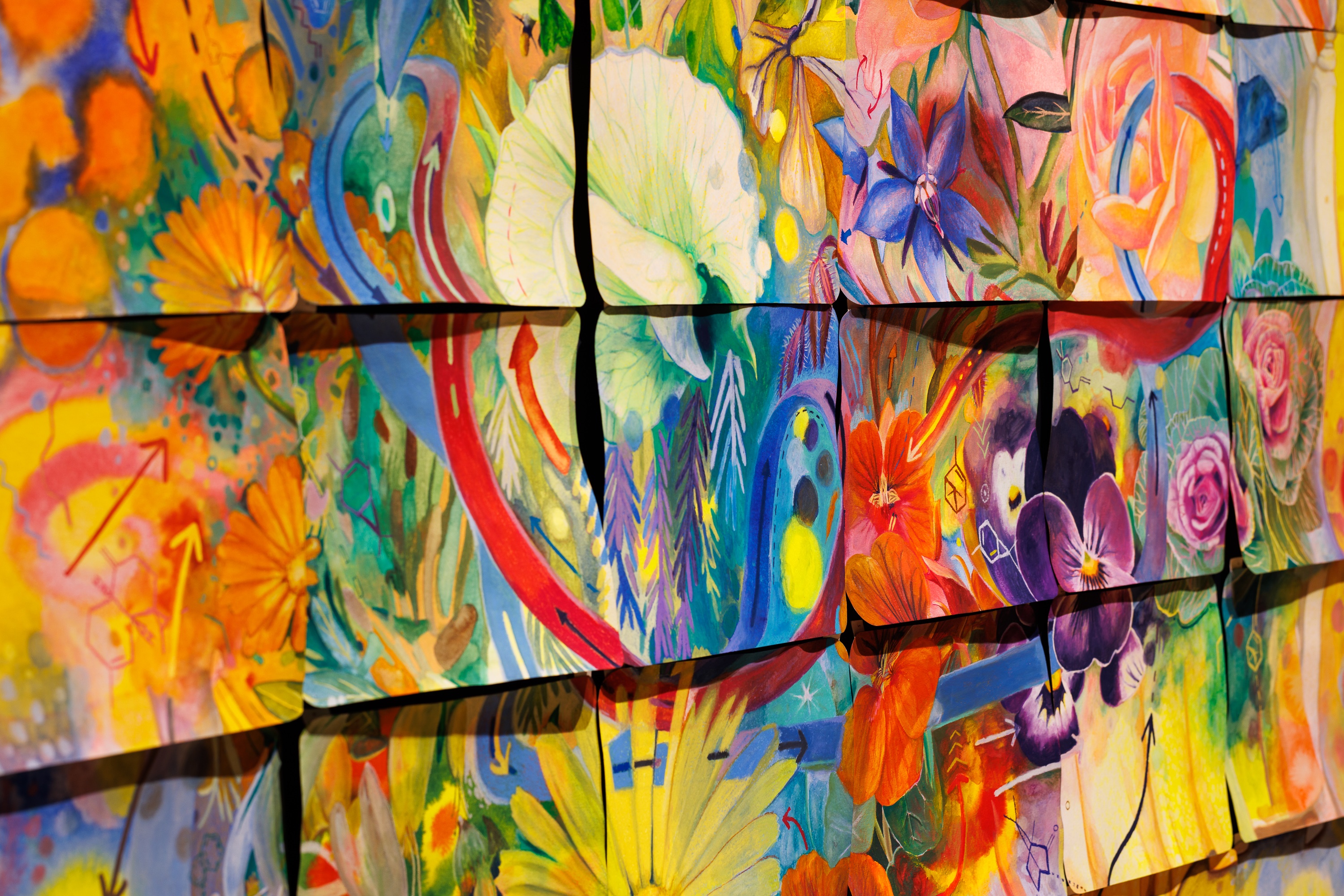 A flower's dream in a bed of flowers by Laura Wills