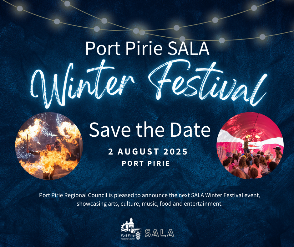 save the date with navy blue background