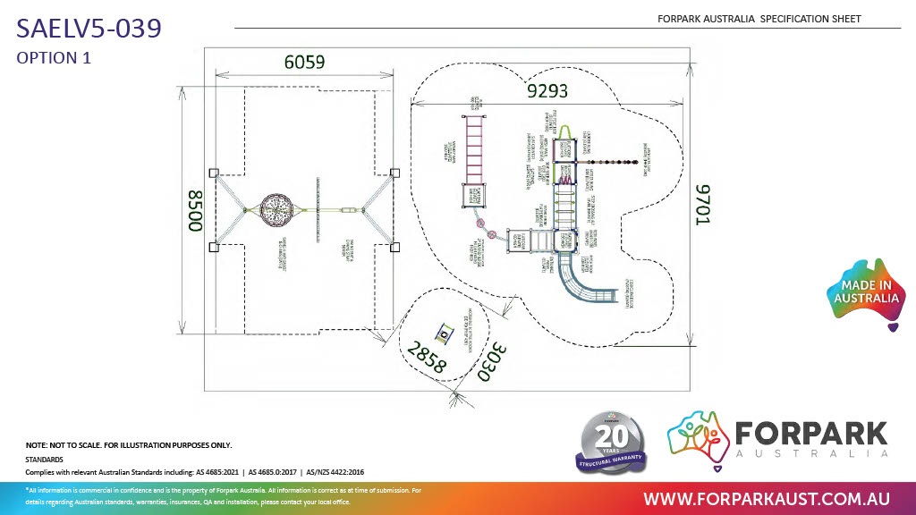 Concept plan for new playground at Tennyson Park