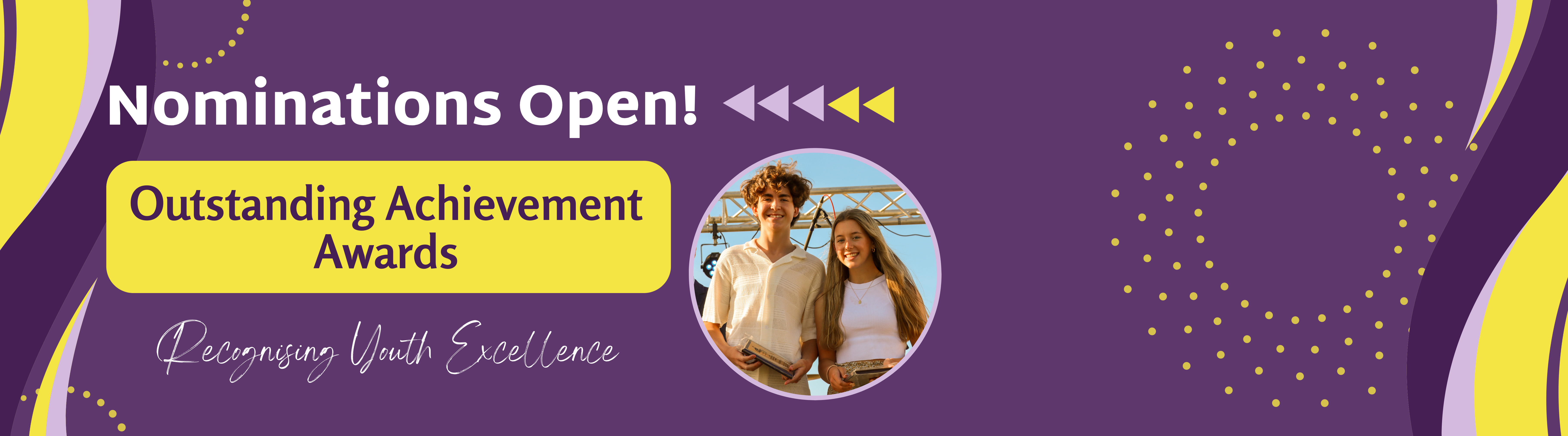 banner for outstanding achievement awards