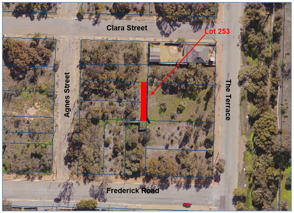 aerial map of road