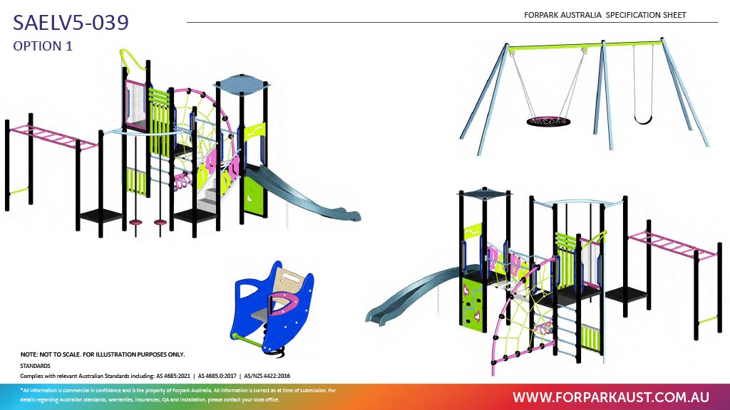 Concept plan for new playground at Tennyson Park