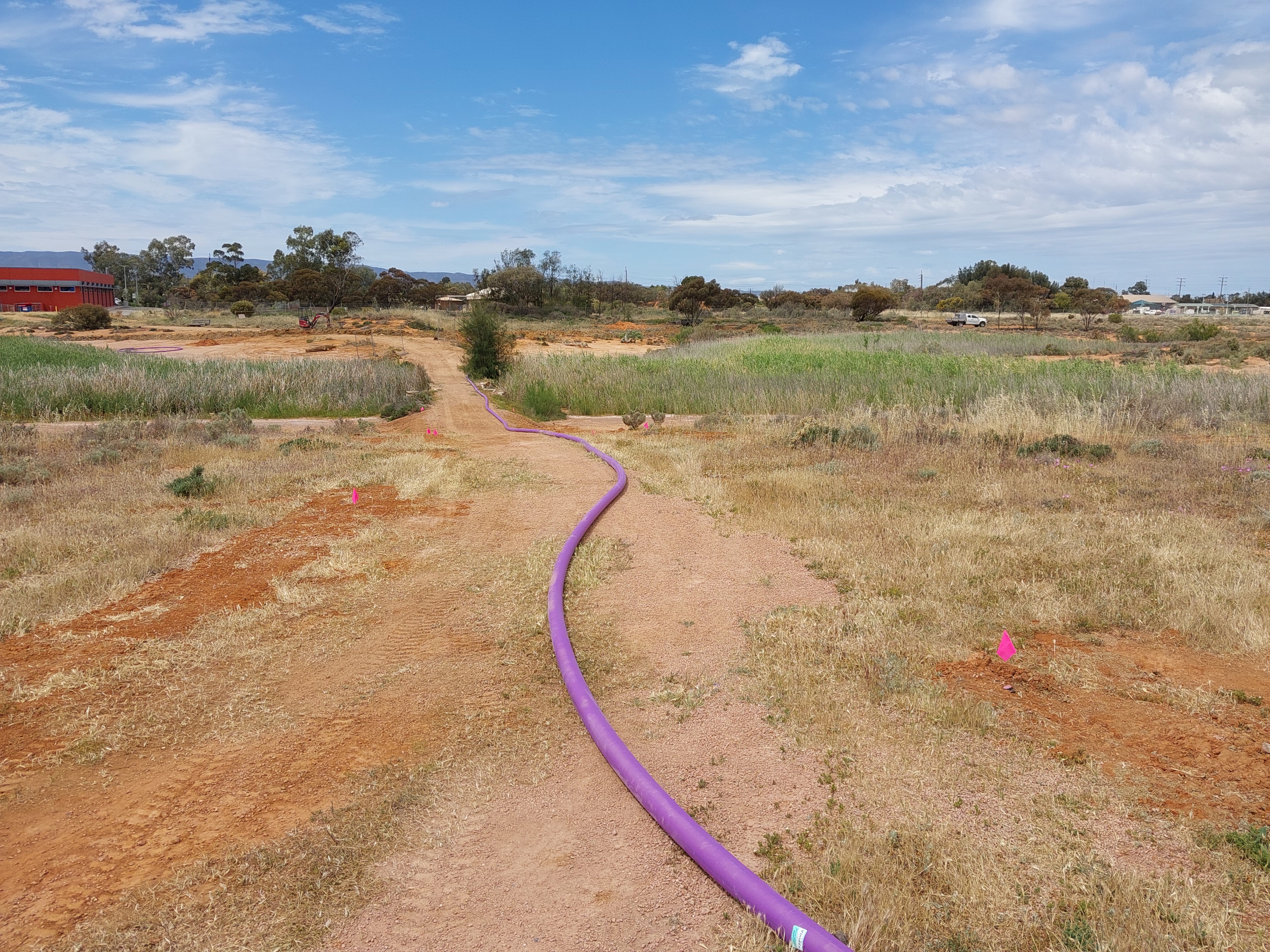Irrigation line installed at Phoenix Park Wetlands