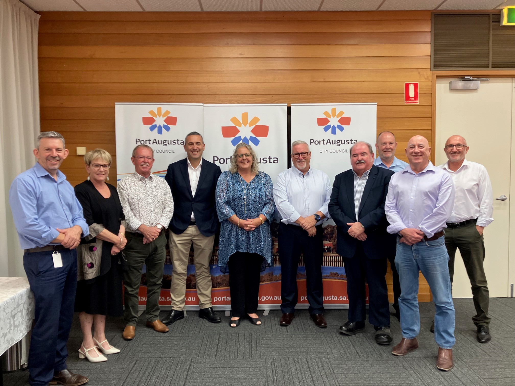 Port Pirie Regional Council Mayor and CEO meet with Upper Spencer Gulf Intergovernment Group in April 2025