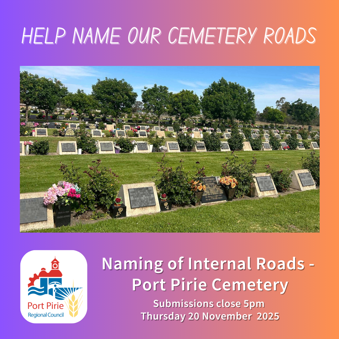 image of port pirie cemetery graves