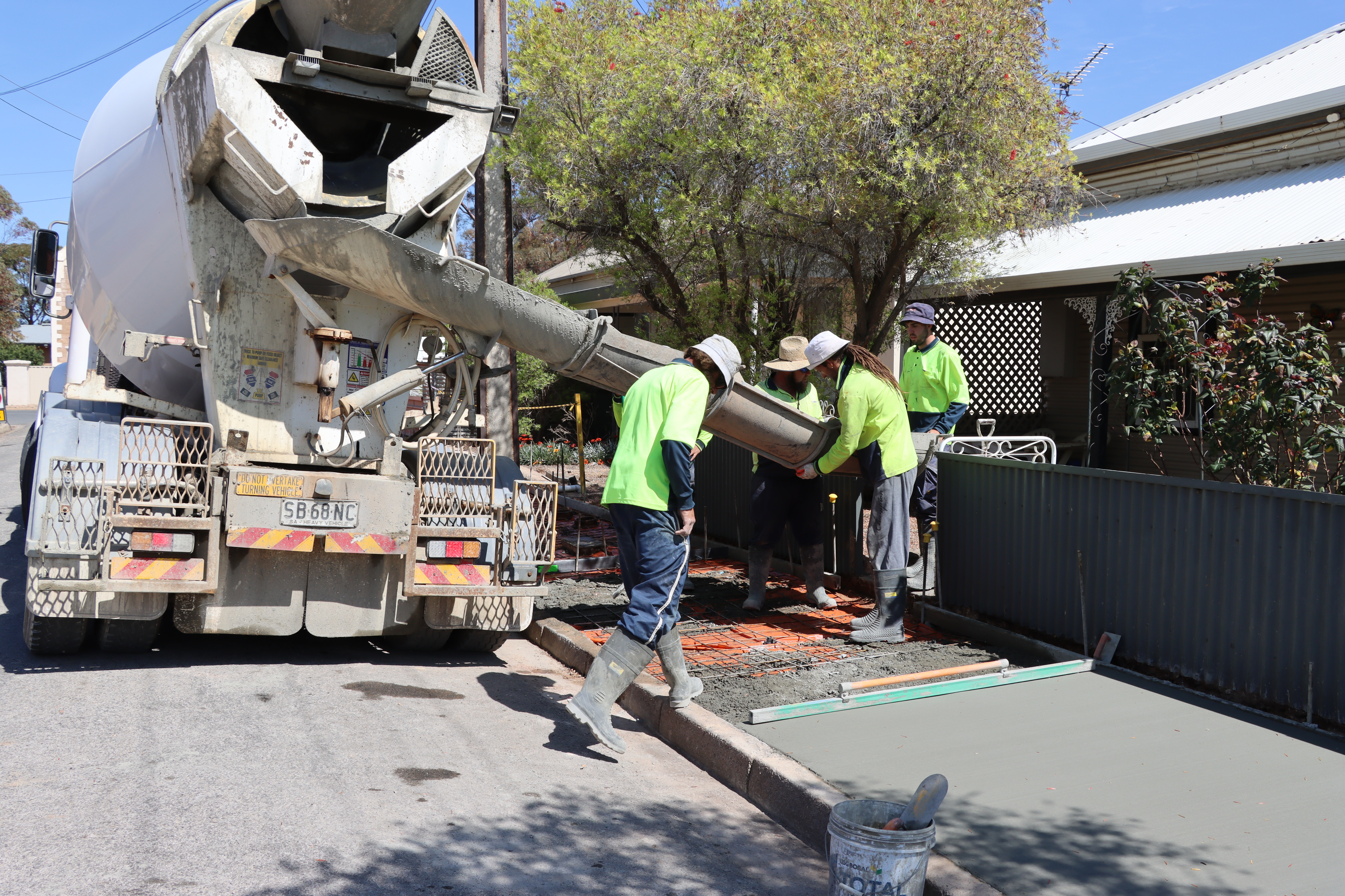 concreting process